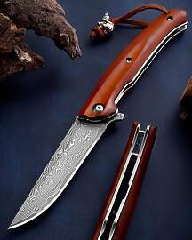 Omesio Damast Klappmesser, Damast Taschenmesser