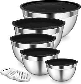 Onader Rührschüssel 5er Set, Edelstahl Schüssel 