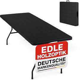 Onbest Holz Optik Klapptisch groß - Gartentisch