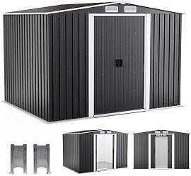 ONBEST Premium Metall Gerätehaus mit Fundament