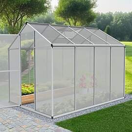 ONBEST stabiles Aluminium Gewächshaus mit