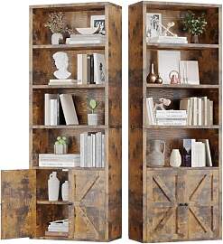 oneinmil Bücherregal, Bücherregal Schwarz mit 2