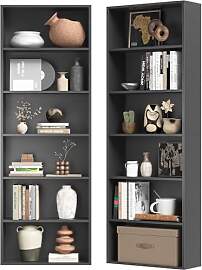 oneinmil Bücherregal, Bücherschrank mit 6