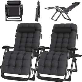 ONKBOITE 2er Set Sonnenliege klappbar Liegestuhl