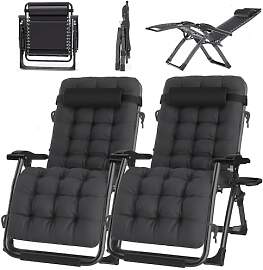 ONKBOITE 2er Set Sonnenliege klappbar Liegestuhl