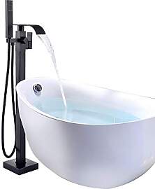 Onyzpily Schwarz Wasserfall Badewannenarmatur