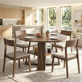 OOFAYJIA Esstisch oval ausziehbar – Platzsparend 