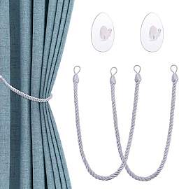 OOTSR Vorhang Raffhalter mit Transparenten