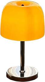 OOWDMPE Moderne E27 Tischlampe mit Kabel Glas