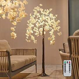 OOWOKS Beleuchteter Kirschblütenbaum 180cm, LED