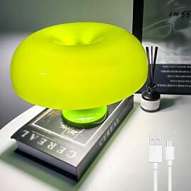 OOWOKS Pilz Lampe, LED Tischleuchte Kabellos