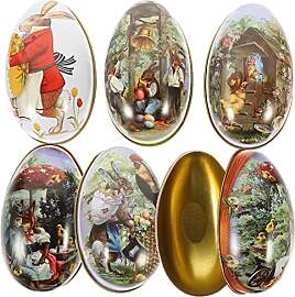 Operitacx 6st Blechdose Zu Ostern Ostereier