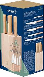 Opinel Parallele Bread Messerblock mit 5 Messern,