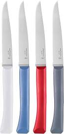 Opinel Tafelmesser-Set Bon Appetit+, 4 Farben