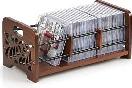 Optyuwah CD Aufbewahrungbox Holz CD Ständer, CD
