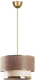 Opviq Pendelleuchte Cake gold beige Metall