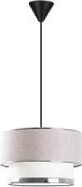 Opviq Pendelleuchte Cake grau silber Metall