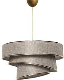 Opviq Pendelleuchte Couper beige gold B/H/T/L/D: