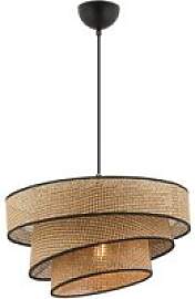 Opviq Pendelleuchte Couper beige schwarz Baumwolle 