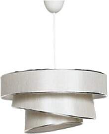 Opviq Pendelleuchte Couper beige silber Baumwolle