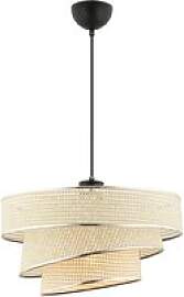 Opviq Pendelleuchte Couper creme silber Baumwolle