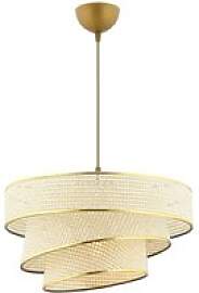 Opviq Pendelleuchte Couper gold creme Metall