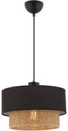 Opviq Pendelleuchte Echo beige schwarz Baumwolle