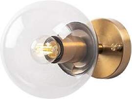 Opviq Wandleuchte Atmaca bronze Metall Glas