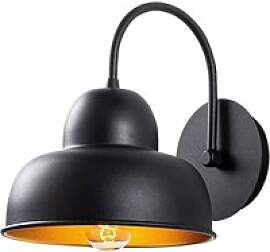 Opviq Wandleuchte Berceste schwarz Metall B/H/T/L: 
