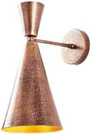 Opviq Wandleuchte gold Metall B/H/L: ca. 25x39x19