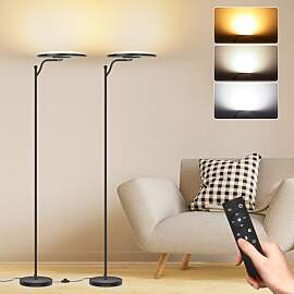 Oraymin 2 Stücke Stehlampe Wohnzimmer 32W,