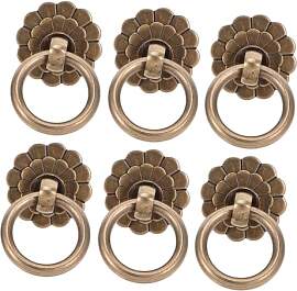 ORFOFE 6 Stück Antike Messing Schubladengriffe
