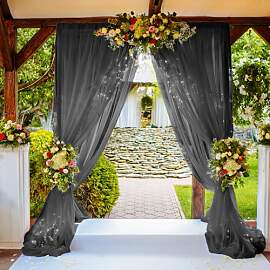 Organza Stoff, 48cm x 10m Organza Tischläufer,