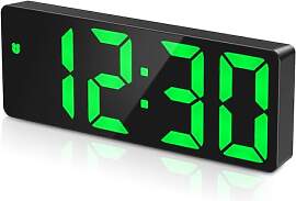 ORIA LED Digitaler Wecker, Modern Tischuhr, Alarm
