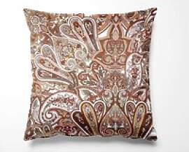 orientalischer Mako Satin Paisley Kissenbezug