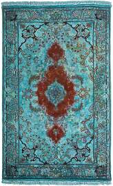 Orientteppich 124 x 77 cm - türkis
