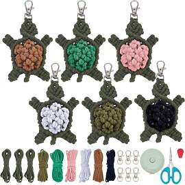 ORIGACH 6 Set Schildkröte DIY Makramee Set für