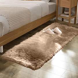 ORINOVA Teppich Läufer Beige Flauschig 60x180 cm