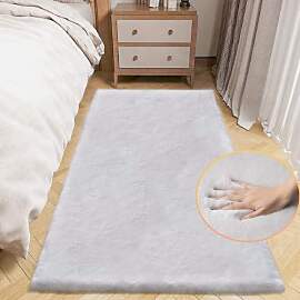 ORINOVA Teppich Läufer Grau Flauschig 60x180 cm