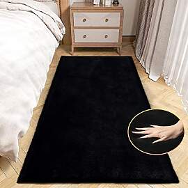 ORINOVA Teppich Läufer Schwarz Flauschig 60x180