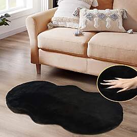 ORINOVA Teppich Schlafzimmer Flauschig Schwarz