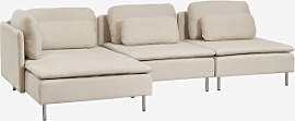 Oriol 3-teiliges Chaiselongue-modulsofa Links