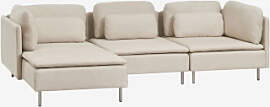 Oriol 3-teiliges Chaiselongue-modulsofa Links Mit