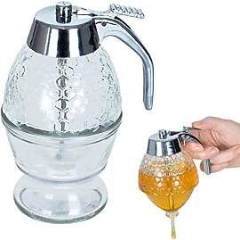 ORION Glas Spender Dispenser für Honig Sirup