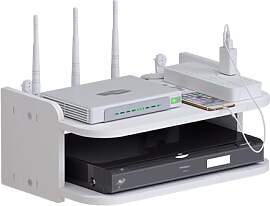 Orrdiffi WiFi Router Aufbewahrungsbox Regal Wand
