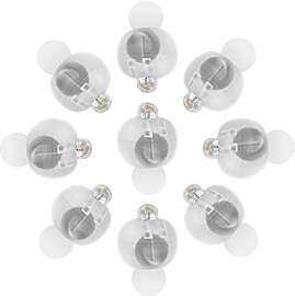 OSALADI 100pcs LED Ballon Licht, Superhelle Runde