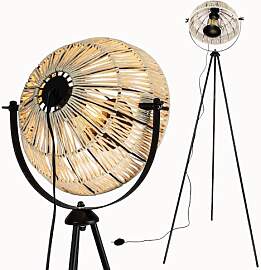 Osasy Dreibein Stehlampe Industrial, Boho Design,
