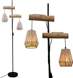 Osasy stehlampe vintage boho rattan,Wohnzimmer,