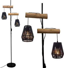 Osasy Stehleuchte Boho Wohnzimmer Vintage mit 2