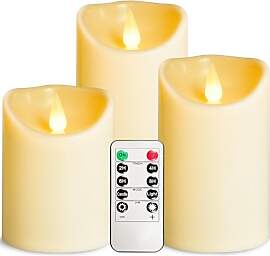 OSHINE 3 Stück Kunststoff Flackernden Flammlose